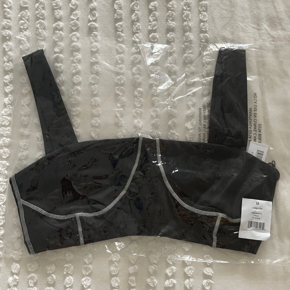 WeWoreWhat black corset top